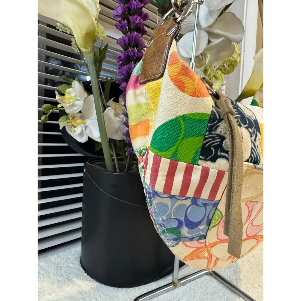 Coach Hampton Patchwork Multicolor Y2K Patchwork Hobo Bag 10441 (pu210)
